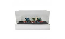 กล่องโมเดลโชว์สินค้า-กล่องใส่ของสะสม-ฐานไม้พลาสติก